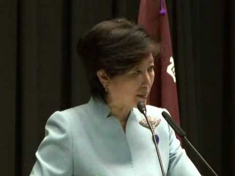 J-NSC 設立総会　小池百合子相談役就任挨拶（2010.6.9） - YouTube