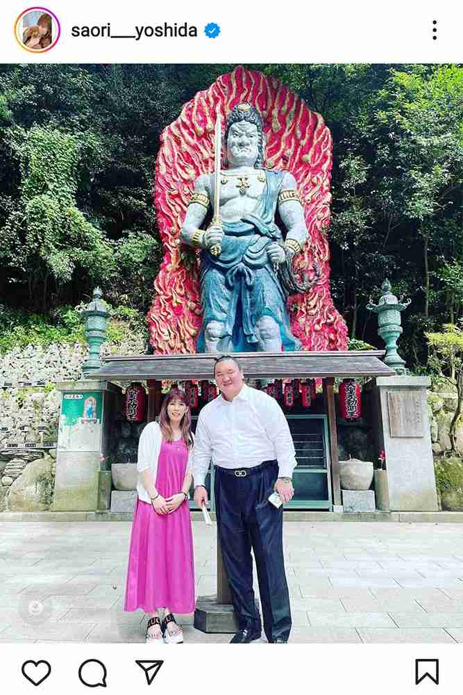 吉田沙保里さん　元横綱・白鵬と最強過ぎる2ショット　フォロワー驚き「凄い偶然」「最強同士の鉢合わせ」