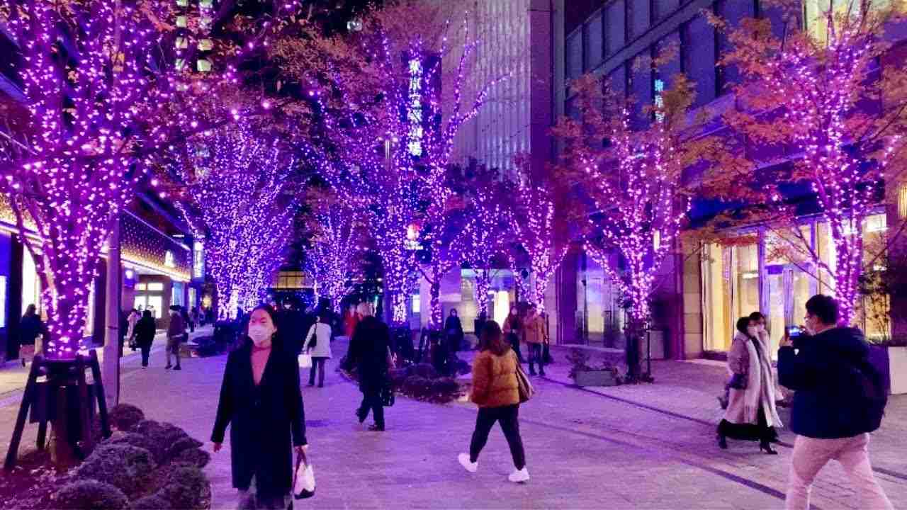 【4K】Tokyo Christmas Lights 2021 - Tokyo Station, Marunouchi, Hibiya - YouTube