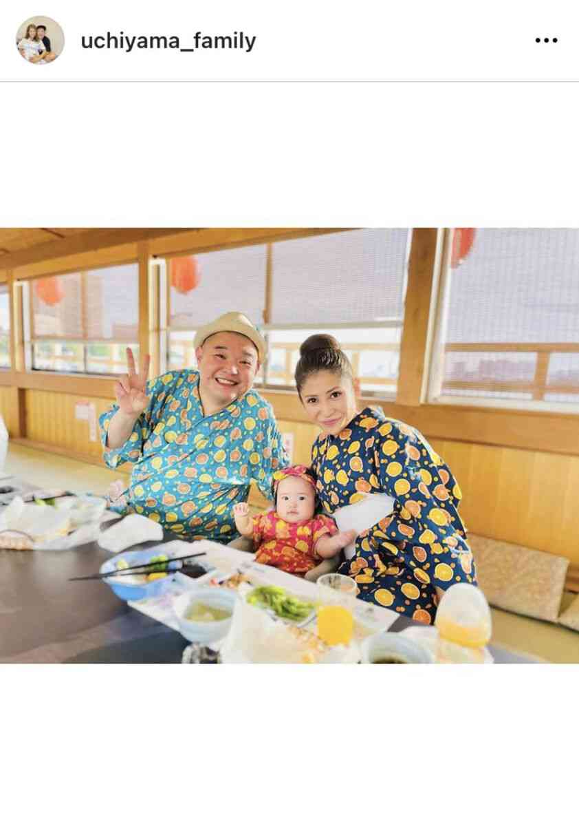 内山信二の妻・琴さん、家族3人でお揃いの”手作り浴衣”姿公開「素敵!」「可愛すぎ」と反響