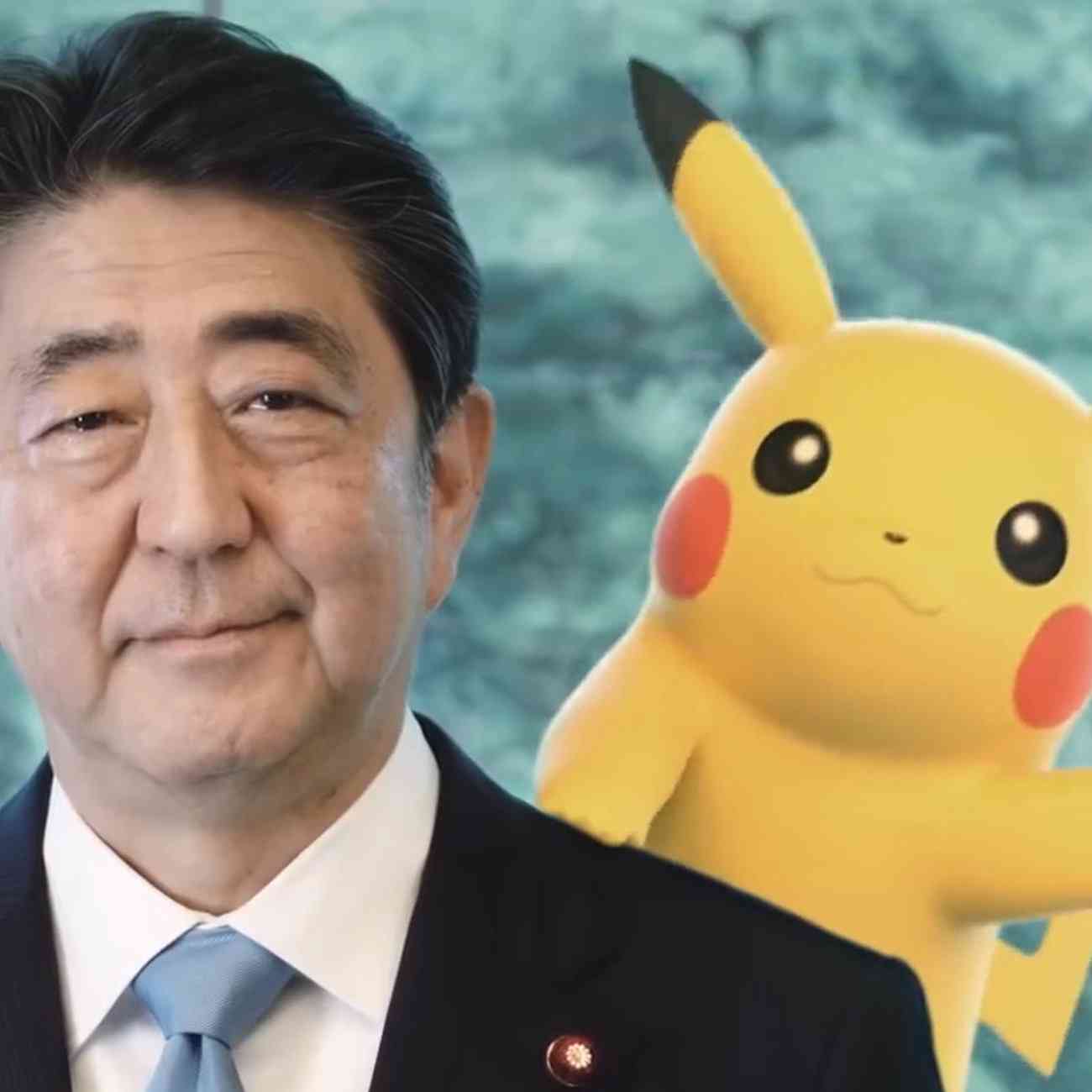 ピカチュウ、安倍総理とコラボ。2025年国際博覧会の誘致の映像で