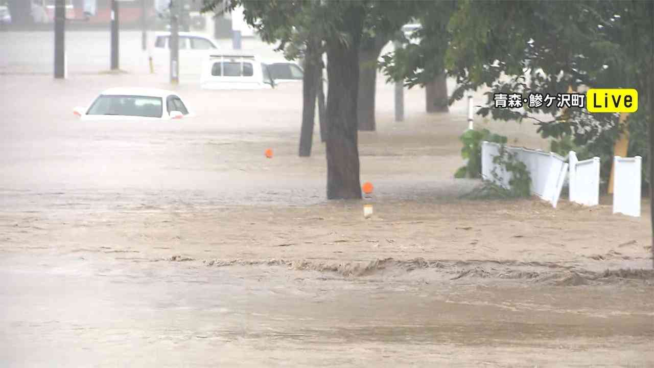 【速報】“記録的大雨”で各地被害　道路が“冠水”...車が複数水没（フジテレビ系（FNN）） - Yahoo!ニュース
