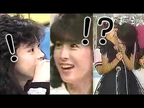 松田聖子、河合奈保子、中森明菜のモノマネ