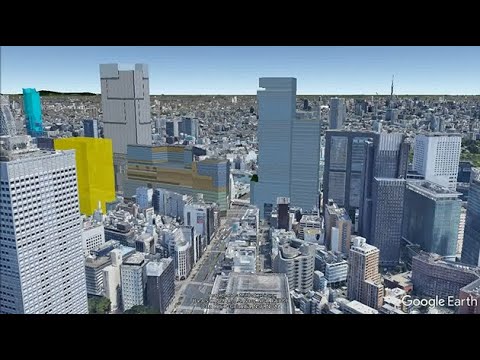 妄想MAP 「新宿駅西南口地区 開発計画」の風景 - YouTube