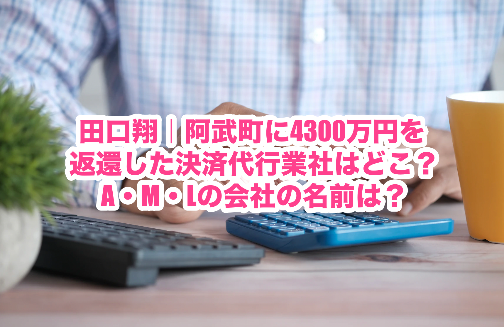 田口翔｜阿武町に4300万円を返還した決済代行業社はどこ？ A・M・Lの会社の名前は？ | 謎だらけの世界にhappyを