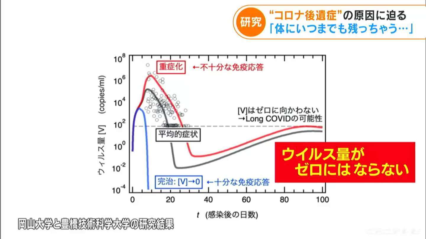 少量のウイルスが体内に残り続ける「持続感染」　新型コロナ後遺症について 新たな研究結果発表