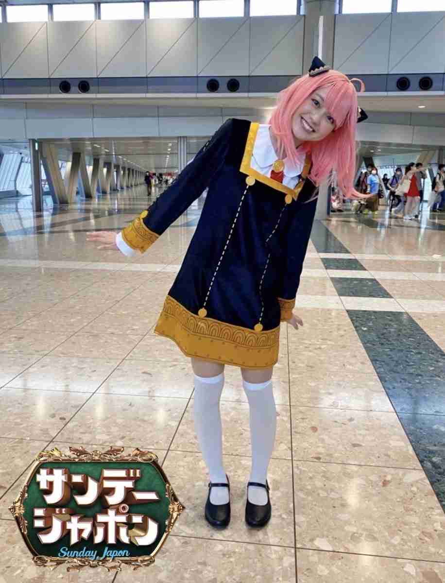 TBS若林有子アナが“アーニャ”コスプレ　「70点ちょいくらい」採点に不満「低くない!?」