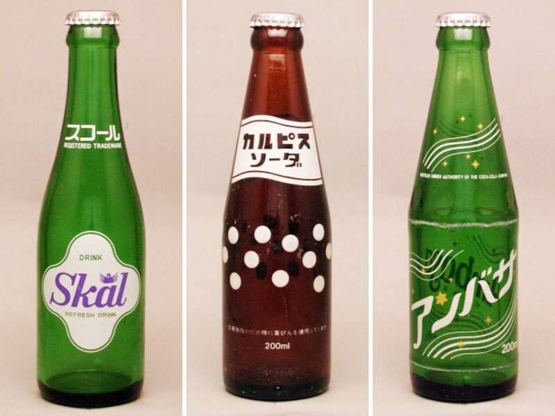 ポカリのリターナブル瓶発売で思い出す…懐かしの「ソフトドリンク瓶」大集合！
