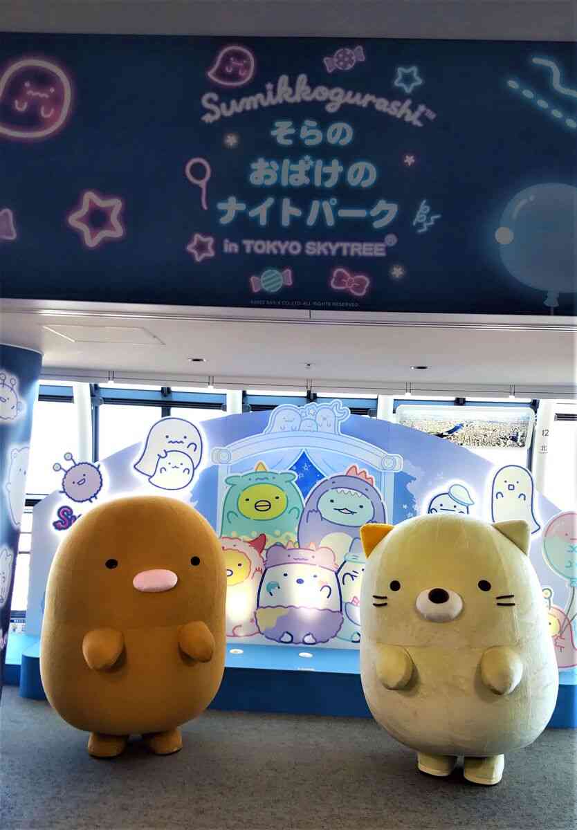 「すみっコぐらし×東京スカイツリー」コラボイベント開幕！「ねこ」と「とんかつ」地上450メートルでお出迎え