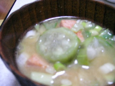 「簡単沖縄へちまの味噌汁の作り方！」おきなわチャンプルー