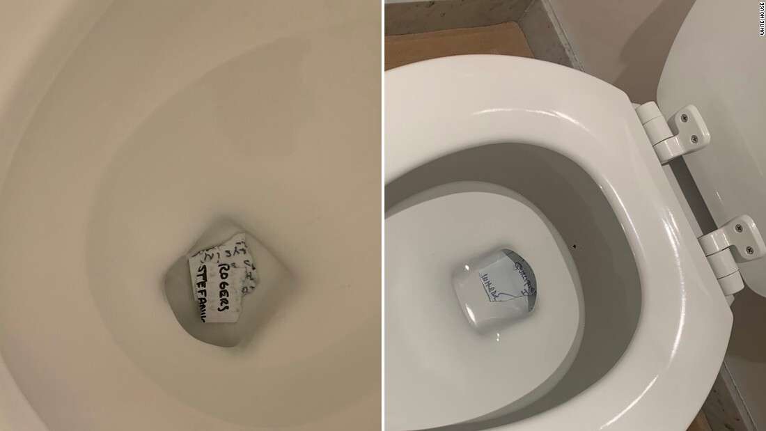 トランプ前大統領、手書きのメモを破りトイレに流そうとしたか　写真が浮上（CNN.co.jp） - Yahoo!ニュース