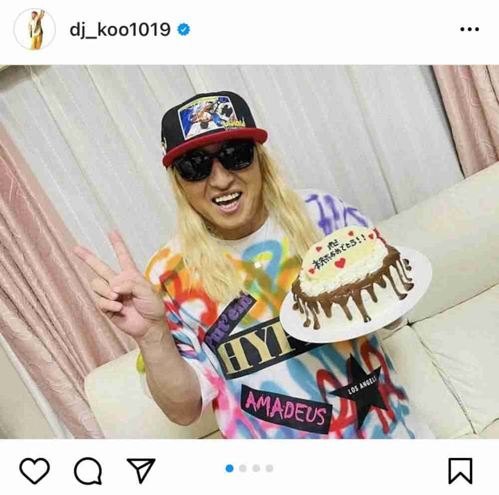 DJ KOO 愛娘から手作りケーキでサプライズ「超おいしくて幸せDO DANCE!」