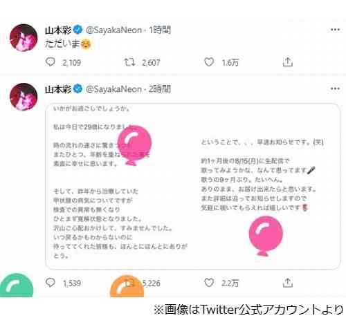 “活動再開”山本彩が近影公開、「かわいいい!」と大反響