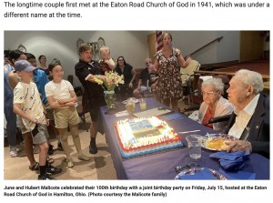 共に100歳の誕生日を迎えた夫妻、79年の結婚生活の秘訣は「愛する人を傷つけないこと」（米）
