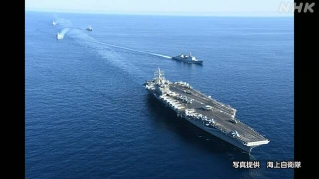 日米韓3か国の共同訓練 日本海で開始と発表 防衛省 | NHK | 自衛隊