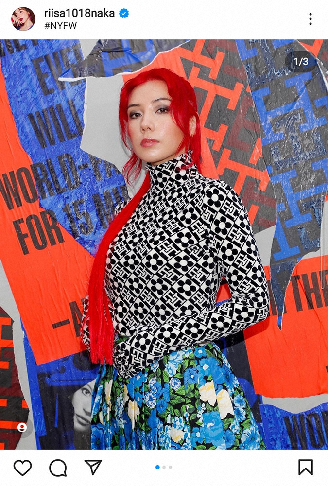 仲里依紗　真っ赤なポニーテールでNYファッションウイーク参加「海外セレブみたい」「ファビュラス」の声― スポニチ Sponichi Annex 芸能