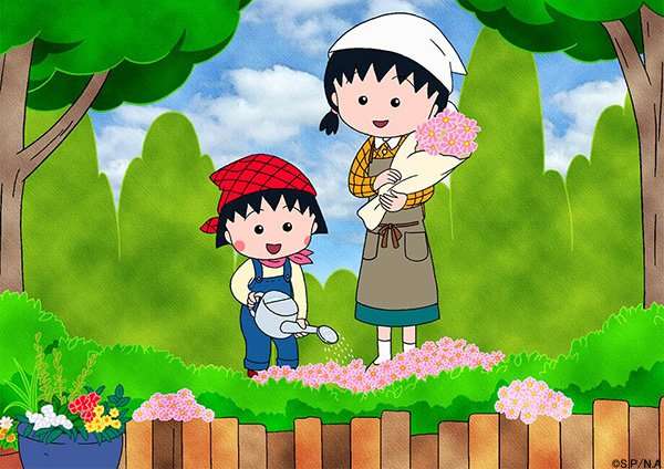 花を持ってる2次元キャラクター