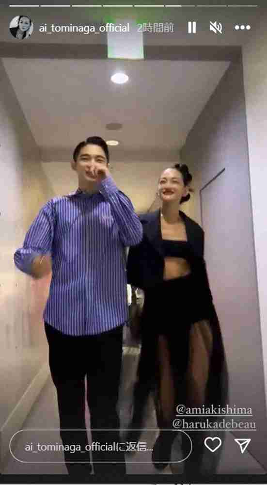 冨永愛　長男・章胤とトークイベント共演　緊張する愛息子の姿に“母の顔”で笑顔も