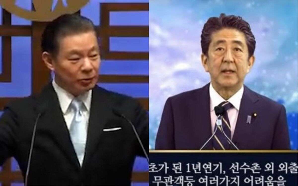 《スクープ映像入手》旧統一教会のフロント組織「勝共連合」会長が安倍元首相との“ビデオ出演”交渉の裏話を激白 | 文春オンライン