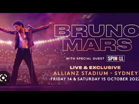 Bruno Mars Sydney Concert 2022 - 15 October 2022 - YouTube