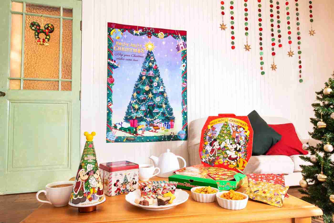 東京ディズニーランド＆シー「ディズニー・クリスマス」グッズ＆フード公開、ツリーのポップコーンバケットなど