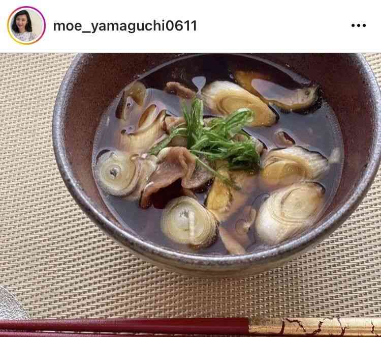 3児の母・山口もえ、自宅でそば打ち「つけ汁はわが家定番の豚バラ、ナス、長ネギ」