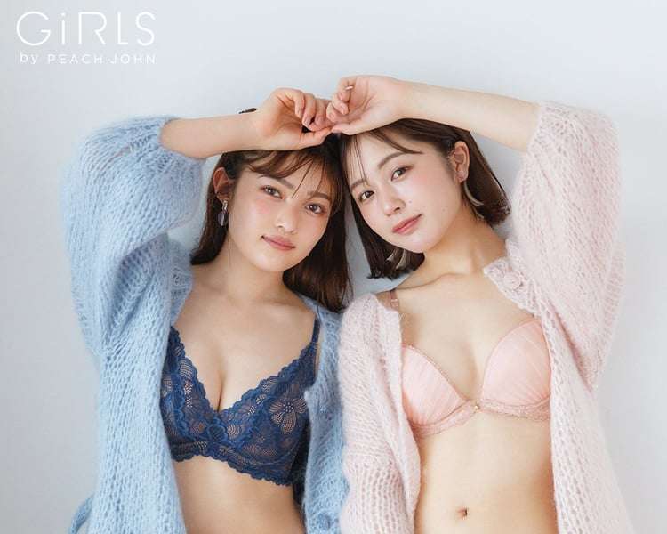 井上咲楽＆なえなの、ランジェリー姿の新ビジュ「自然に盛れます！」