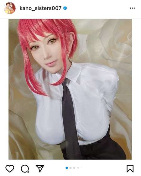 叶美香「チェンソーマン」人気キャラ・マキマのコスプレ披露 ファン絶賛