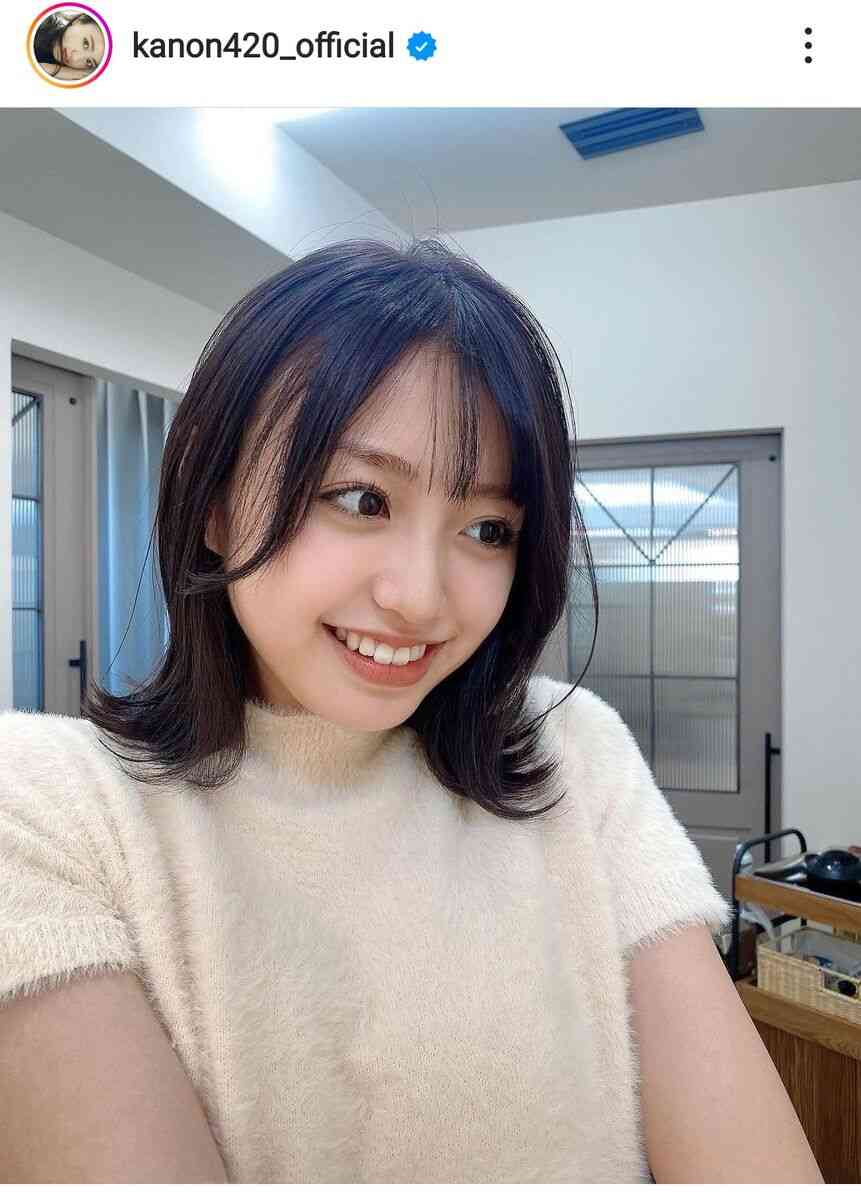 野々村真の長女・香音、暗めヘア＆ふわふわニットの21歳私服姿「マジ超かわいすぎる」「まつ毛長いぃ」