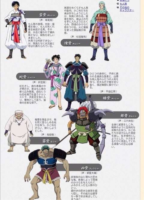 V6似のキャラ、『半妖の夜叉姫』登場で話題 サンデーS『犬夜叉』風に描かれた武威六人隊「そっくり!」