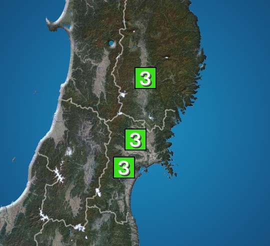 岩手県・宮城県で震度3の地震発生（ウェザーニュース） - Yahoo!ニュース