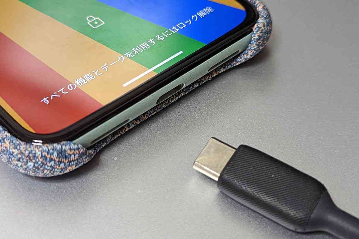 USB C over Lightning機能