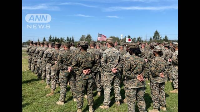 オスプレイも参加し日米が共同訓練　ウクライナ侵攻後初の北海道で（テレビ朝日系（ANN）） - Yahoo!ニュース