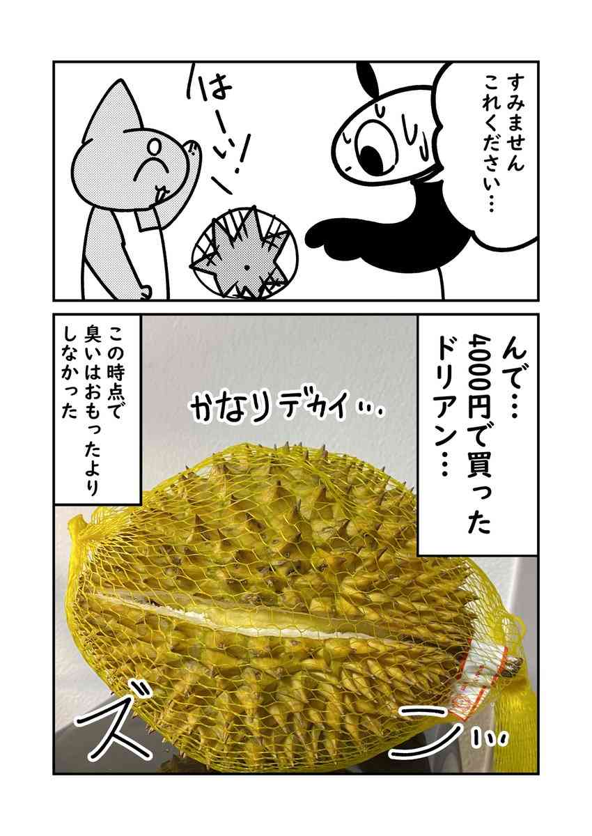 生まれて初めてドリアンを食べたら飲み物との組み合わせが悪くて死にそうになった