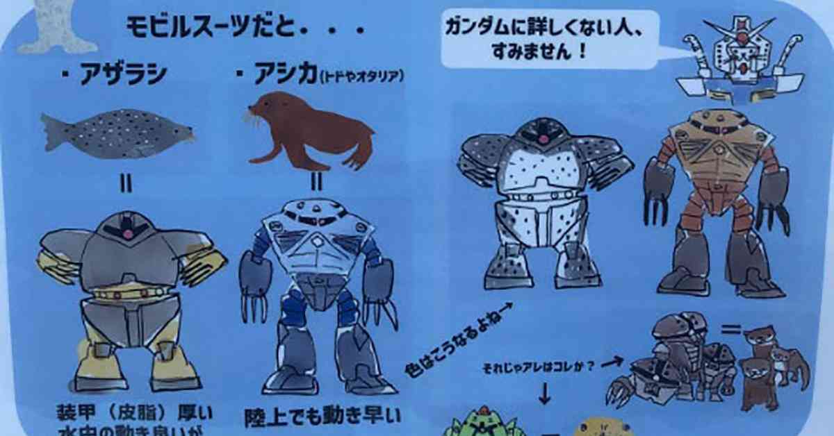 おたる水族館のガンダムで生き物の違いを例える掲示が話題　「一瞬で理解できてしまった」「さすがアザラシだ何ともないぜ！」（1/2 ページ） - ねとらぼ