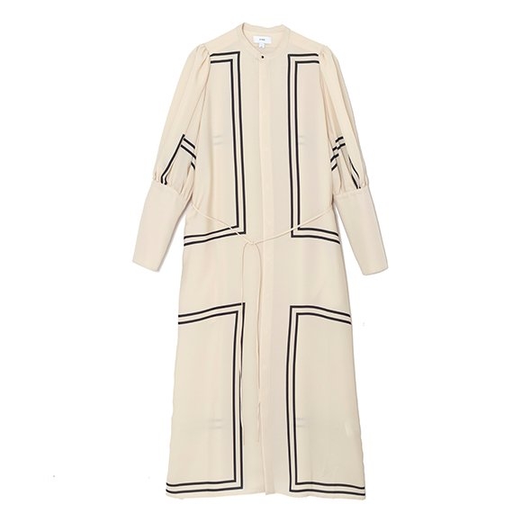 PRINTED BALLOON SLEEVE DRESS-プリントバルーンスリーブドレス-HYKE（ハイク）通販| st company