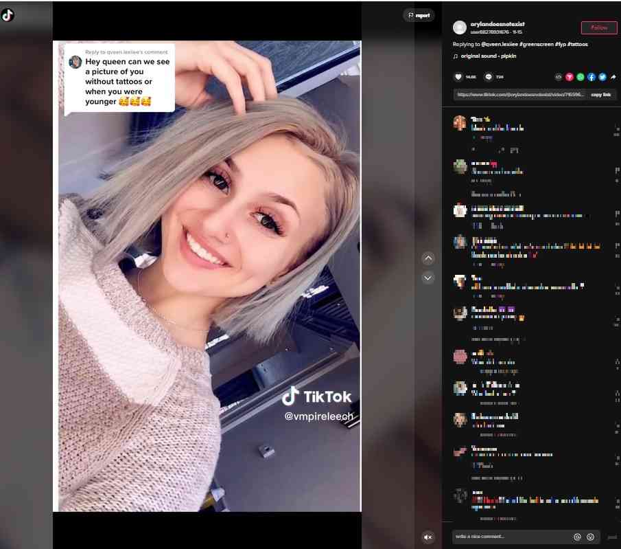【閲覧注意】過激な身体改造を続ける女性、美しいビフォーの写真に衝撃（米）