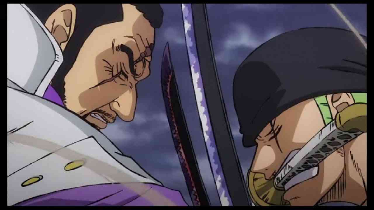 Zoro VS Marines Admiral / 索罗 vs 藤虎 - YouTube