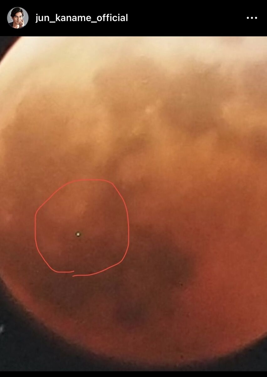 要潤　皆既月食を撮影した写真に「謎の飛行物体が…U、UFOですかね？」