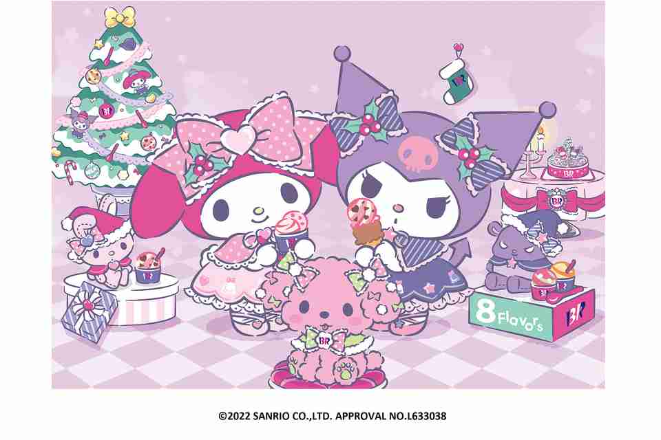 サンリオからマイメロディとクロミがサーティワンに初登場!「マイメロディとクロミのスウィートクリスマス」