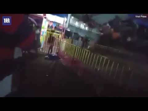 Video: Shocking moment 13-year-old boy is flung from fairground swing ride - YouTube