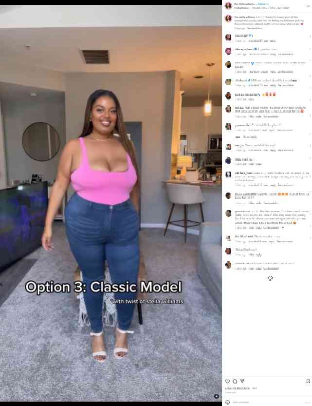 「前にもお尻があるの？」レザーパンツ姿のプラスサイズの女性、「自分に自信」と笑顔（米）