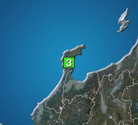 石川県で震度3の地震発生（ウェザーニュース） - Yahoo!ニュース