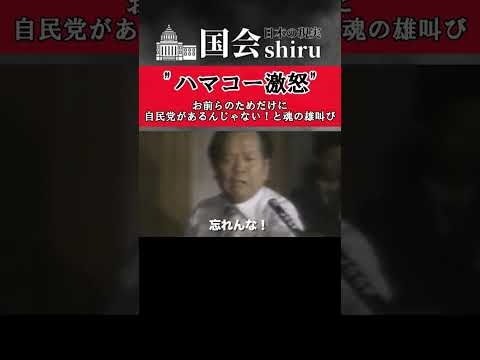 浜田幸一「かわいい子どもたちのために自民党があるっちゅうこと忘れるな！」　#shorts - YouTube