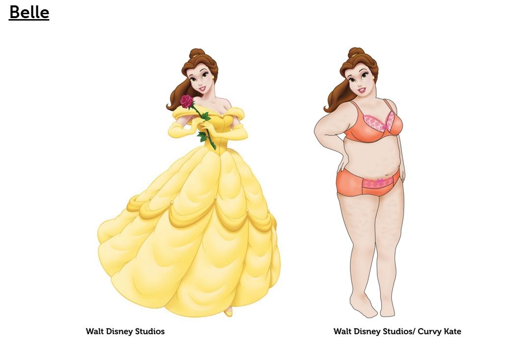 ディズニープリンセスは細すぎ?プリンセスの「体型」を変える動画がSNSで話題に