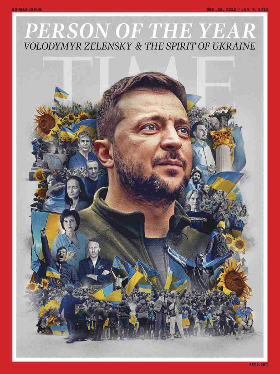 「今年の人」にゼレンスキー氏 ウクライナの精神も 米タイム誌