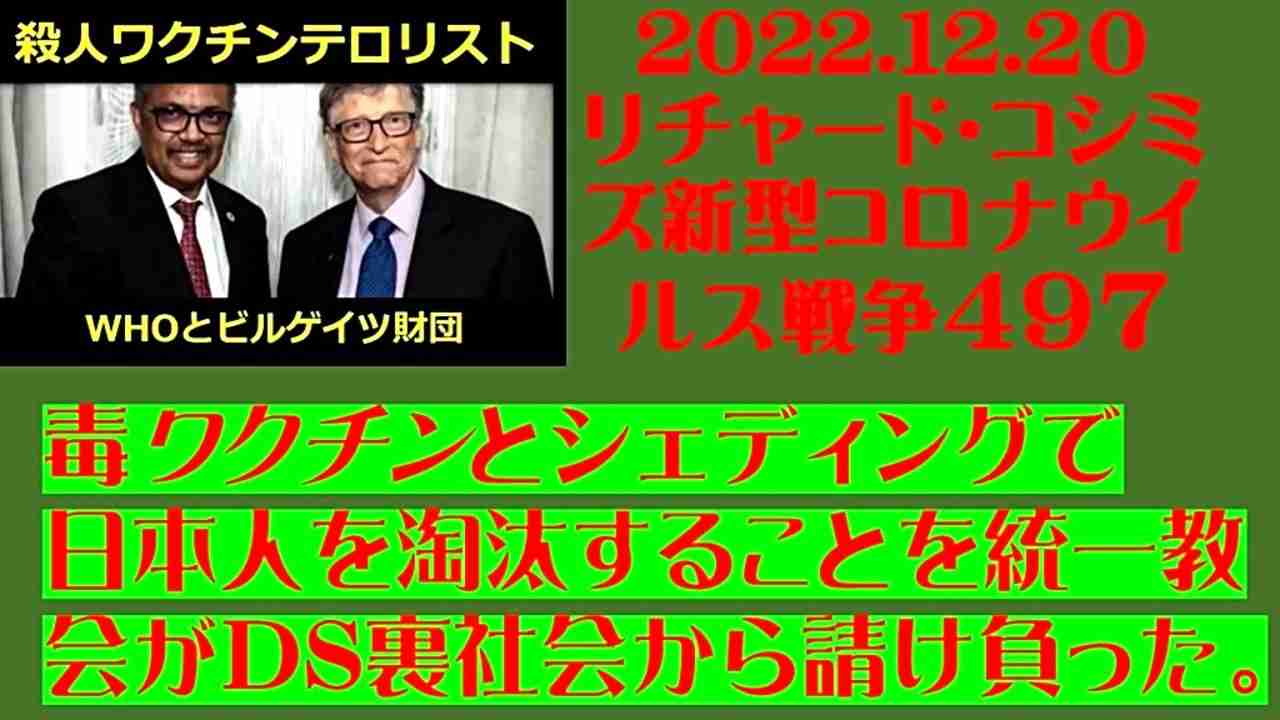【2022年12月20日：リチャード・コシミズ Internet 講演 （ ニコニコ生放送 ）（ 改良版 ）】 - ニコニコ動画