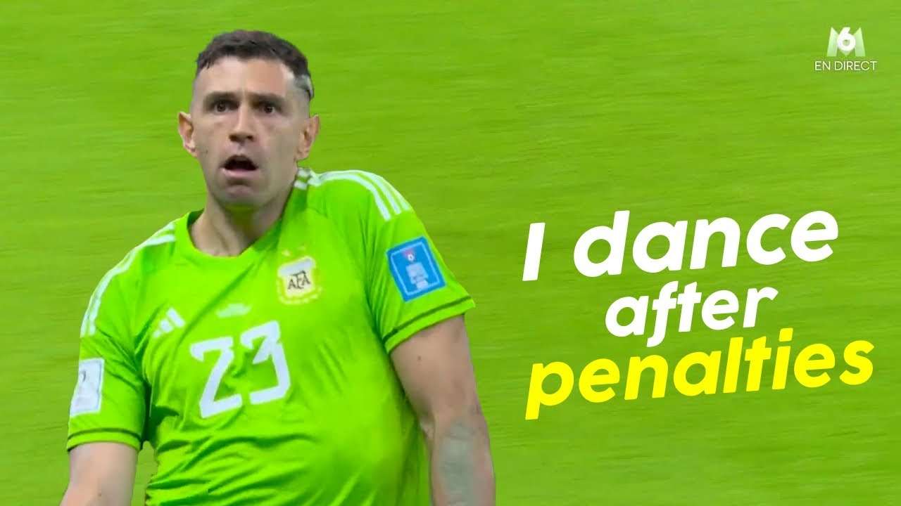 Emiliano Martinez loves dancing after penalties..? - YouTube