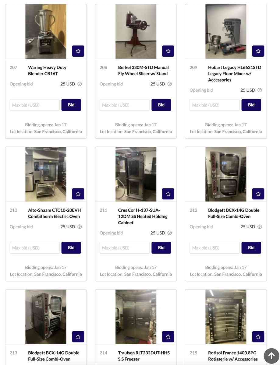 米ツイッター、本社の備品を競売に