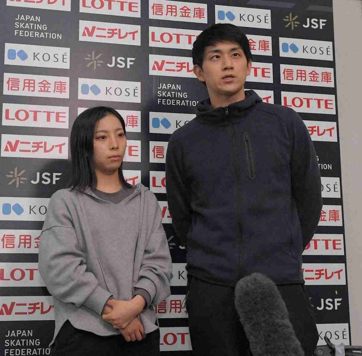 悲痛“りくりゅう”全日本欠場　木原「気持ちの整理がつかない」航空機遅延、ロスバゲ…経緯説明